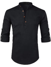 Load image into Gallery viewer, Men&#39;s Casual Slim Fit Henley