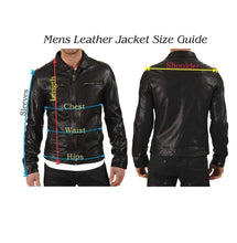 Load image into Gallery viewer, Men&#39;s Bomber Leather Jacket