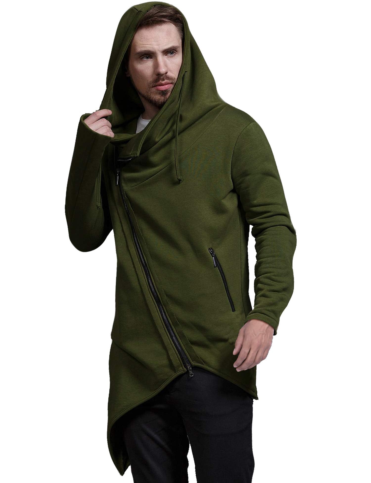 Men's Oblique Zipper Hoodie – Ash and Bryan