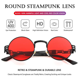 Sith Red Round Sunglasses