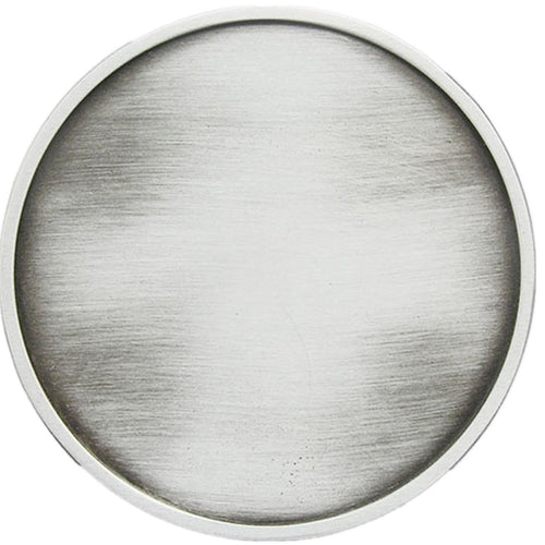 Rounded Silver Plated Belt Buckle