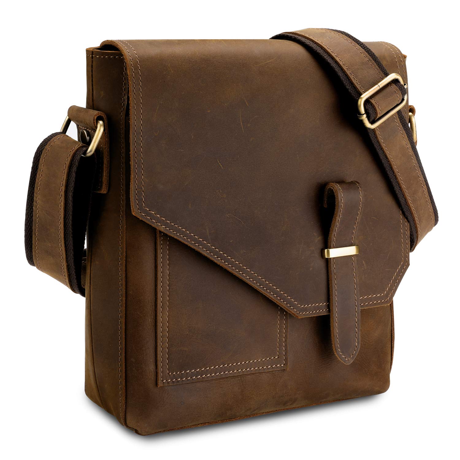 VISCONTI - Laptop Messenger Shoulder Bag - Hunter Leather - Office
