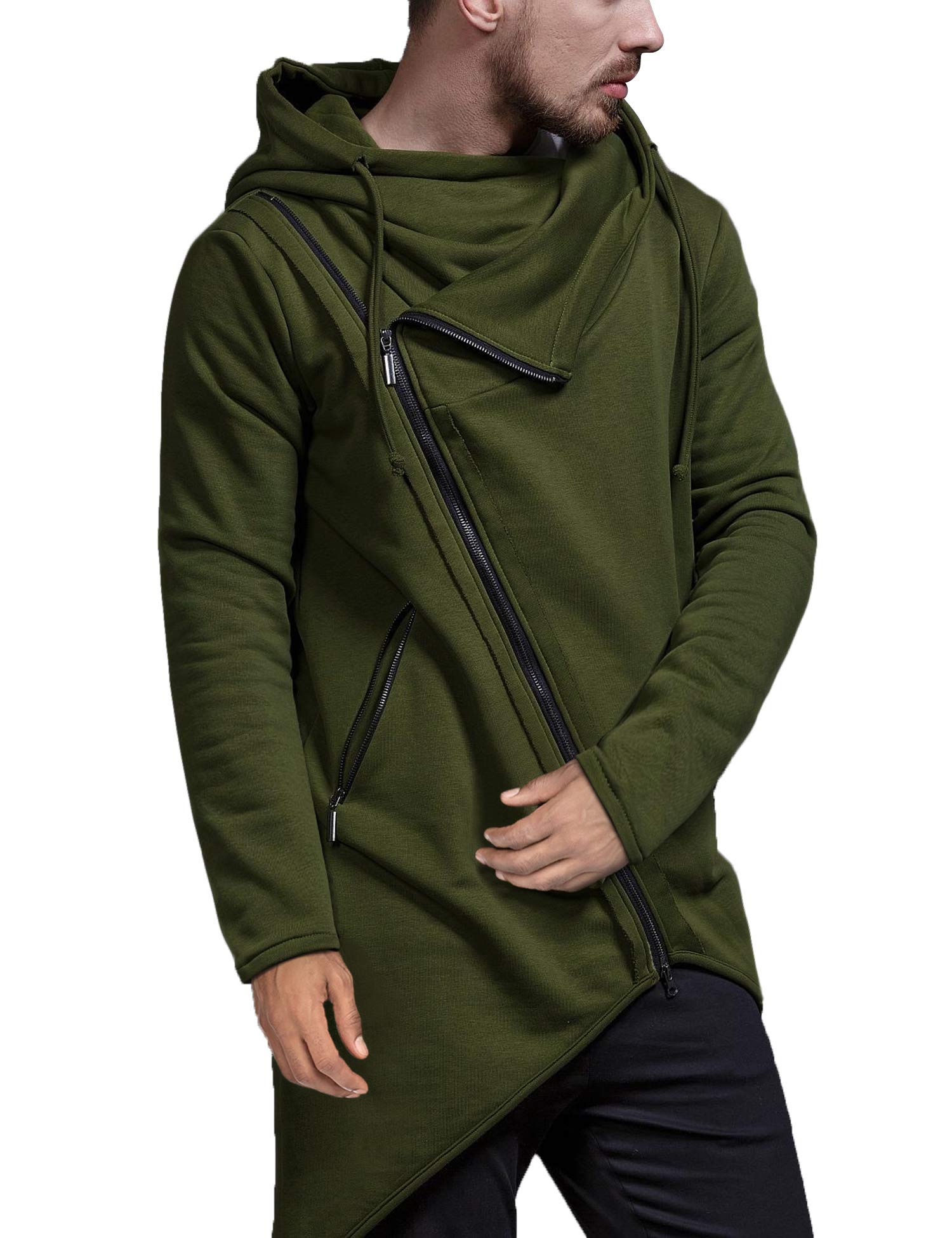 Long length discount hoodie mens