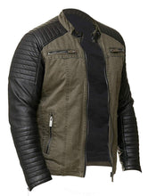 Load image into Gallery viewer, Men&#39;s Racer Leather Jacket