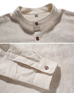 Men's Cotton Linen Blend Shirt