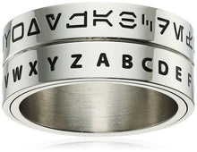Load image into Gallery viewer, Men&#39;s Aurebesh Stainless Steel Ring