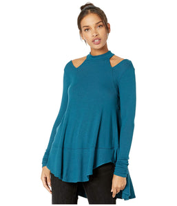 Women's Blue Tunic Long Sleeve